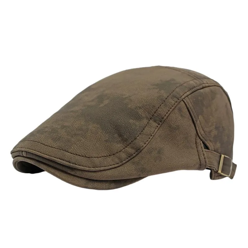 Men's British Retro Tie-dye Beret Hat 48833156K sold by Manly product image thumbnail 3