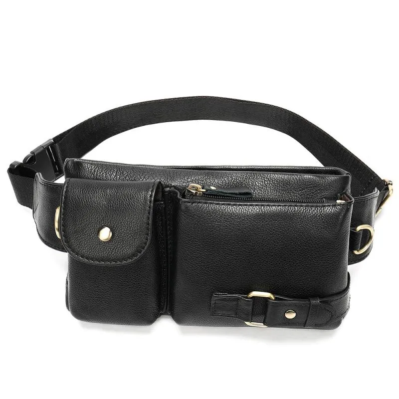 Men's Classic Genuine Leather Waist And Messenger Bag 80298381K sold by Manly product image thumbnail 3