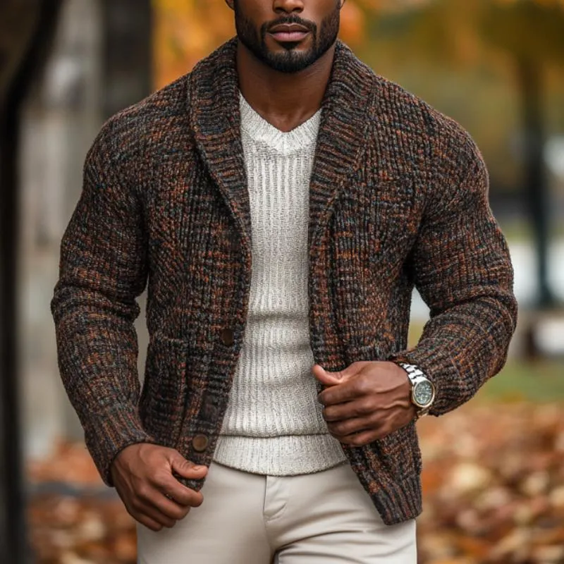 Men's Classic Vintage Knit Cardigan 28295150F sold by Manly product image thumbnail 2