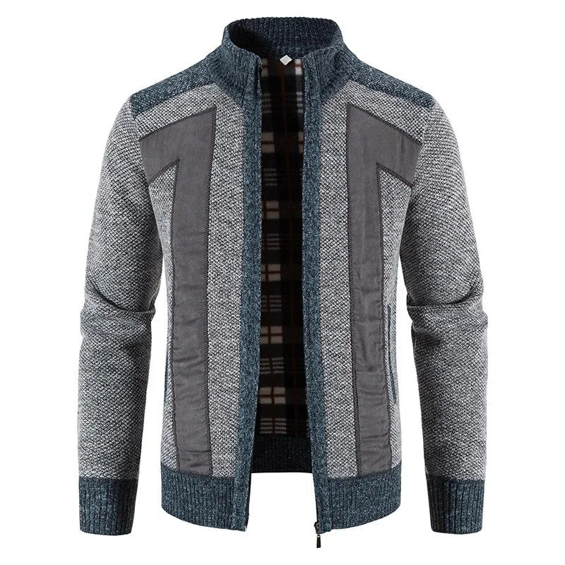 Men's Casual Stand Collar Knitted Jacket 88685440F sold by Manly product image thumbnail 3