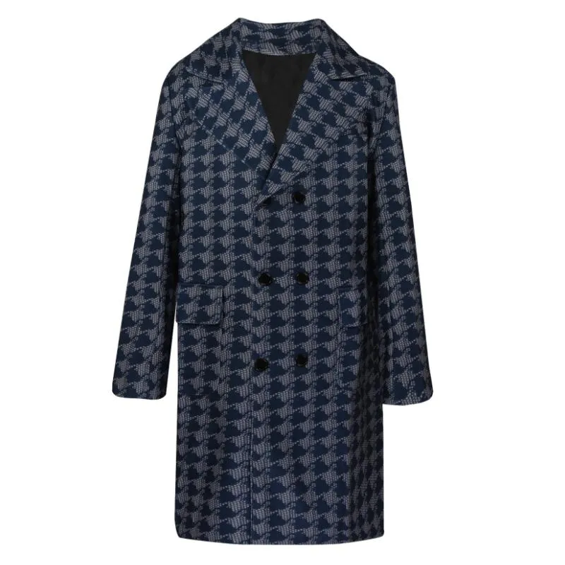 Men's Classic Mid-length Lapel Printed Coat 85125452F sold by Manly product image thumbnail 4