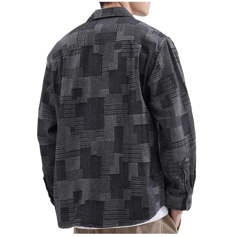 Men's Casual Lapel Long Sleeve Denim Shirt 04453953F sold by Manly product image thumbnail 2