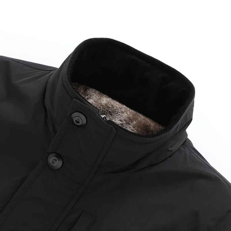 Men's Winter Classic Simple Plus Velvet Cotton Stand Collar Vest 90077166K sold by Manly product image thumbnail 5