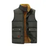 Men's Autumn And Winter Classic Plus Velvet Cotton Stand Collar Vest 91365891K sold by Manly