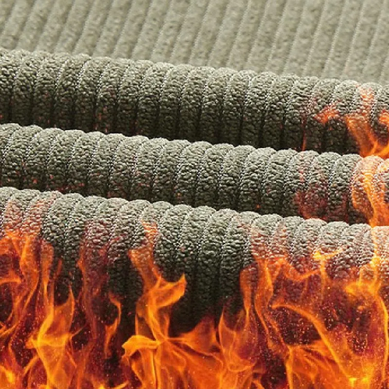 Men's Casual Polar Fleece and Corduroy Stand Collar Warm Jacket 60954930F sold by Manly product image thumbnail 5