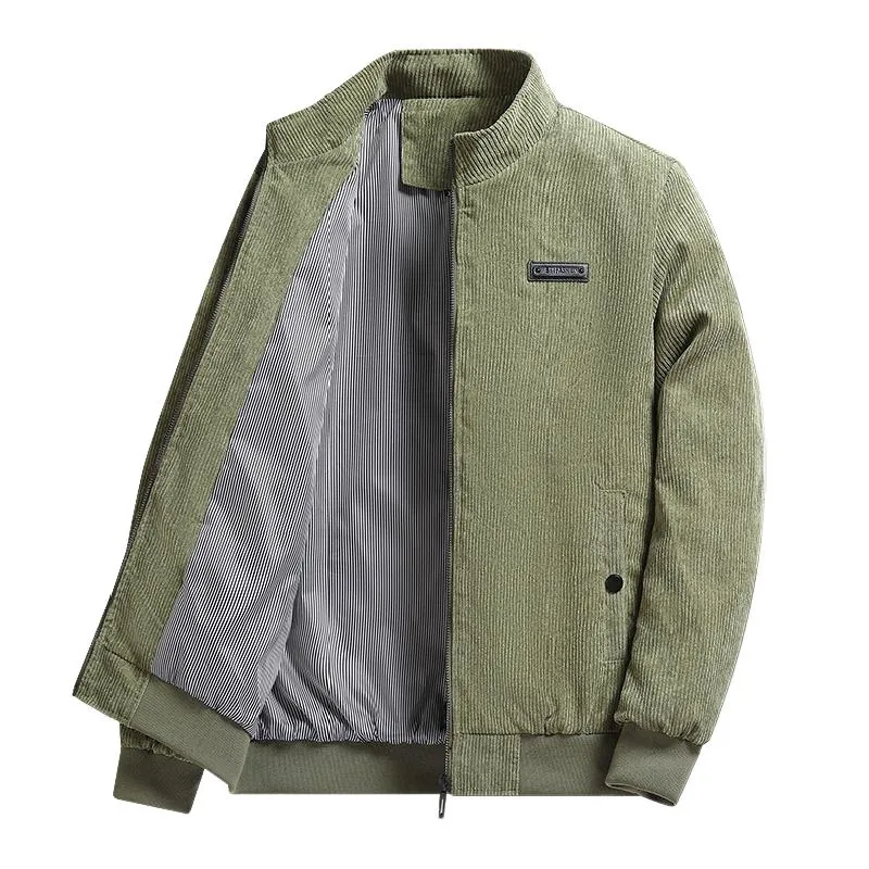 Men's Casual Corduroy Stand Collar Jacket 07339823F sold by Manly product image thumbnail 4