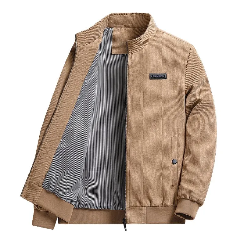 Men's Casual Corduroy Stand Collar Jacket 07339823F sold by Manly product image thumbnail 3