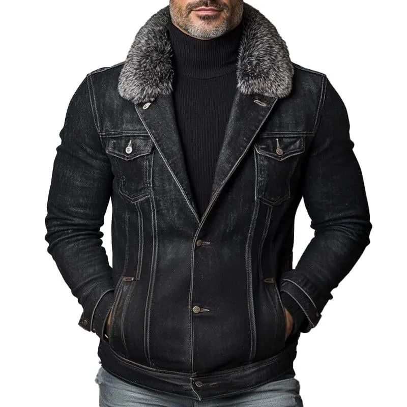 Men's Vintage Washed Denim Jacket 92590028X sold by Manly