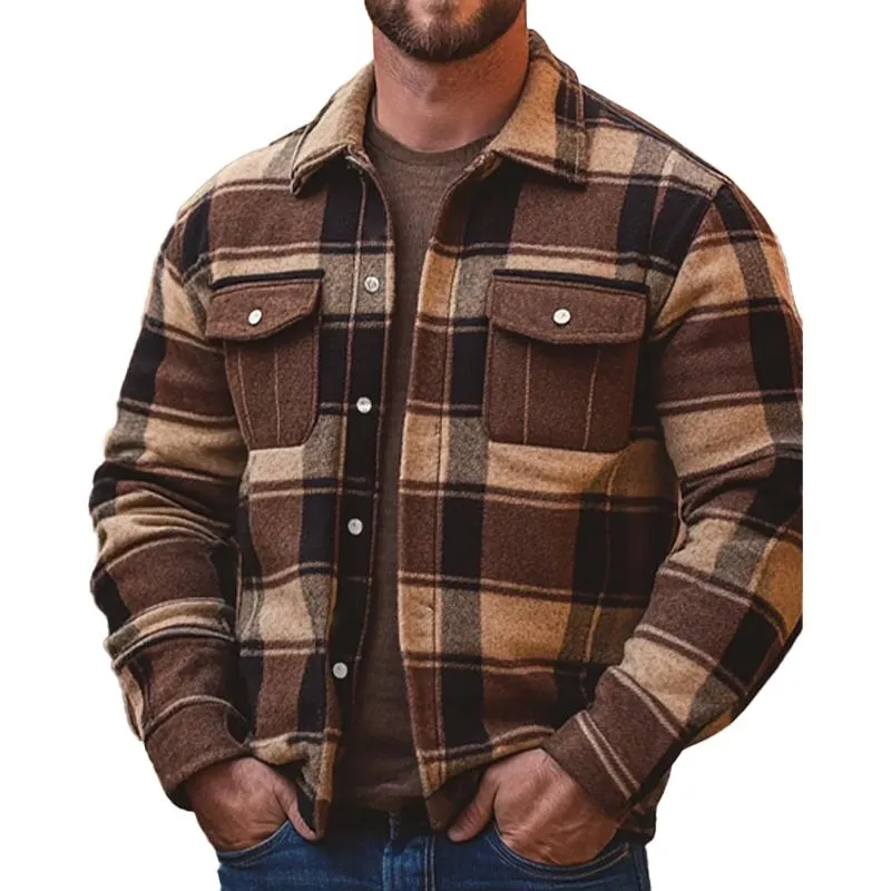 Men's Vintage Check Lapel Jacket 54183913X sold by Manly