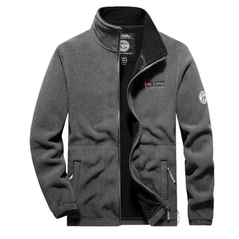 Men's Fleece Thickened Polar Fleece Warm Jacket 51633558U sold by Manly
