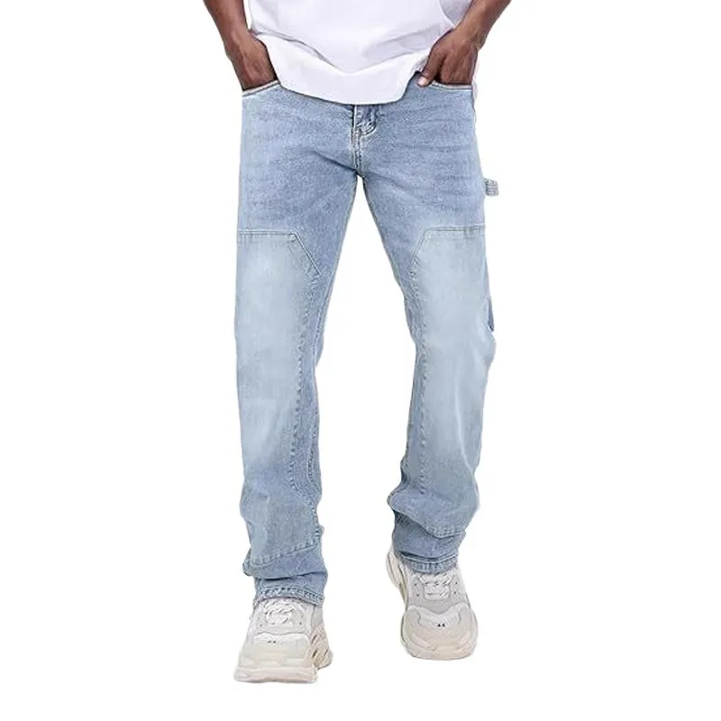 Men's Versatile Patchwork Jeans 60780934U sold by Manly product image thumbnail 4