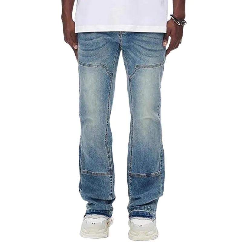 Men's Versatile Patchwork Jeans 60780934U sold by Manly