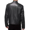 Men's Classic Stand Collar Double Pocket Leather Jacket 82375114F sold by Manly
