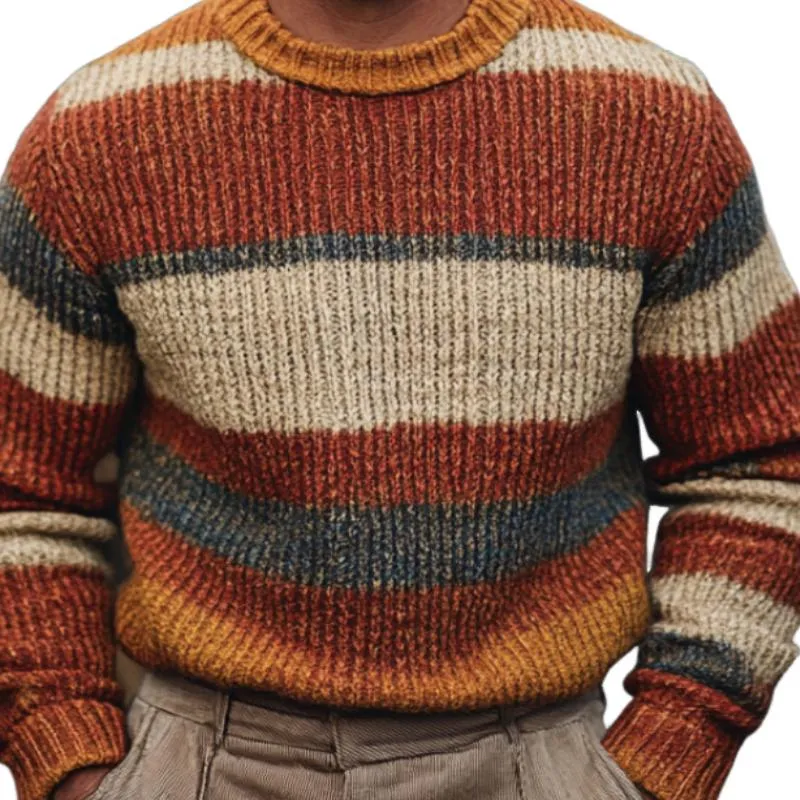 Men's Classic Striped Crew Neck Sweater 92921951F sold by Manly product image thumbnail 3