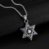 Retro Casual Six-pointed Star Necklace 65906947TO sold by Manly