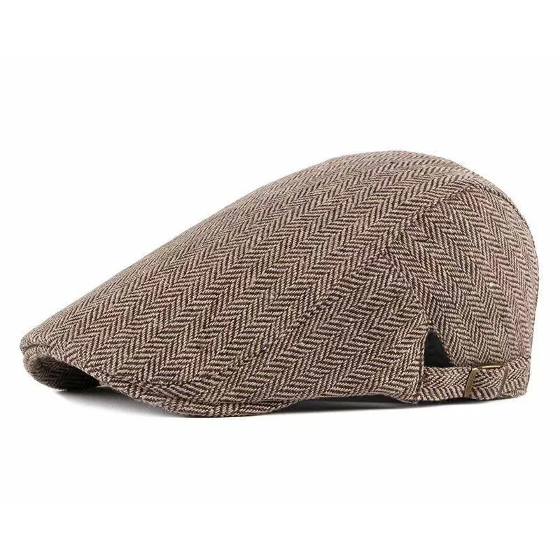 Men's Vintage Casual Herringbone Beret 83306898TO sold by Manly product image thumbnail 5