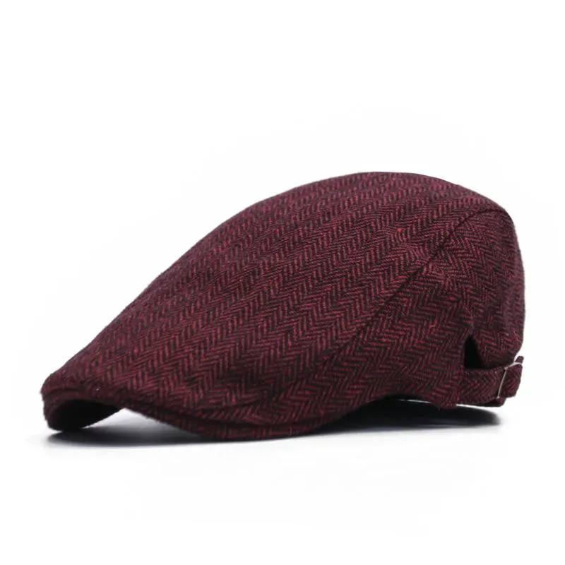 Men's Vintage Casual Herringbone Beret 83306898TO sold by Manly product image thumbnail 3