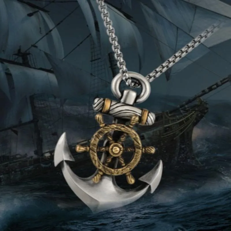 Vintage Casual Anchor Hip Hop Necklace 62054620TO sold by Manly product image thumbnail 2