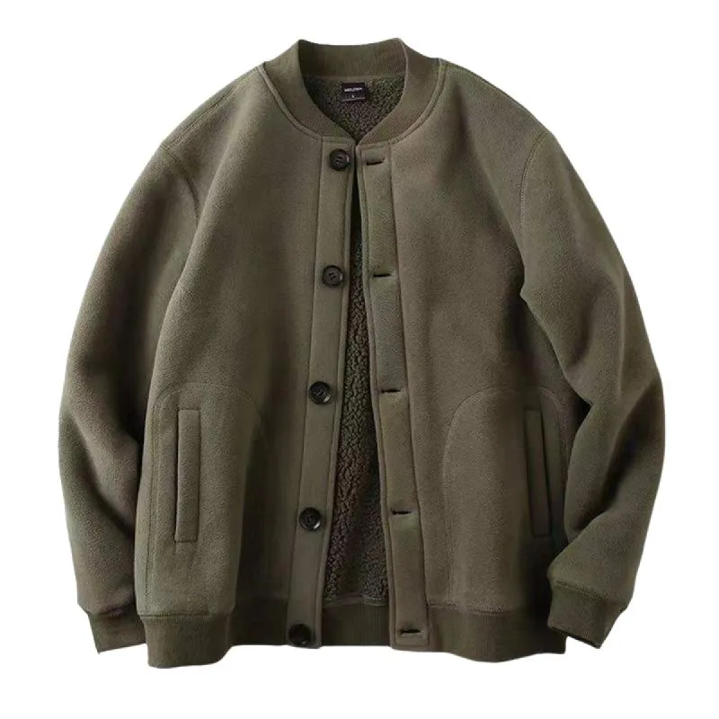 Men's Retro Double-sided Polar Fleece Thickened Warm Jacket 47144768U sold by Manly