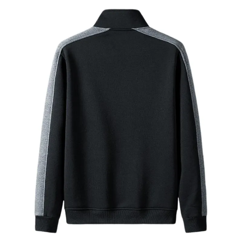 Men's Casual Stand Collar Lambskin Warm Jacket 07471521F sold by Manly product image thumbnail 3