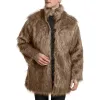 Men's Classic Stand Collar Faux Fur Coat 59589385F sold by Manly