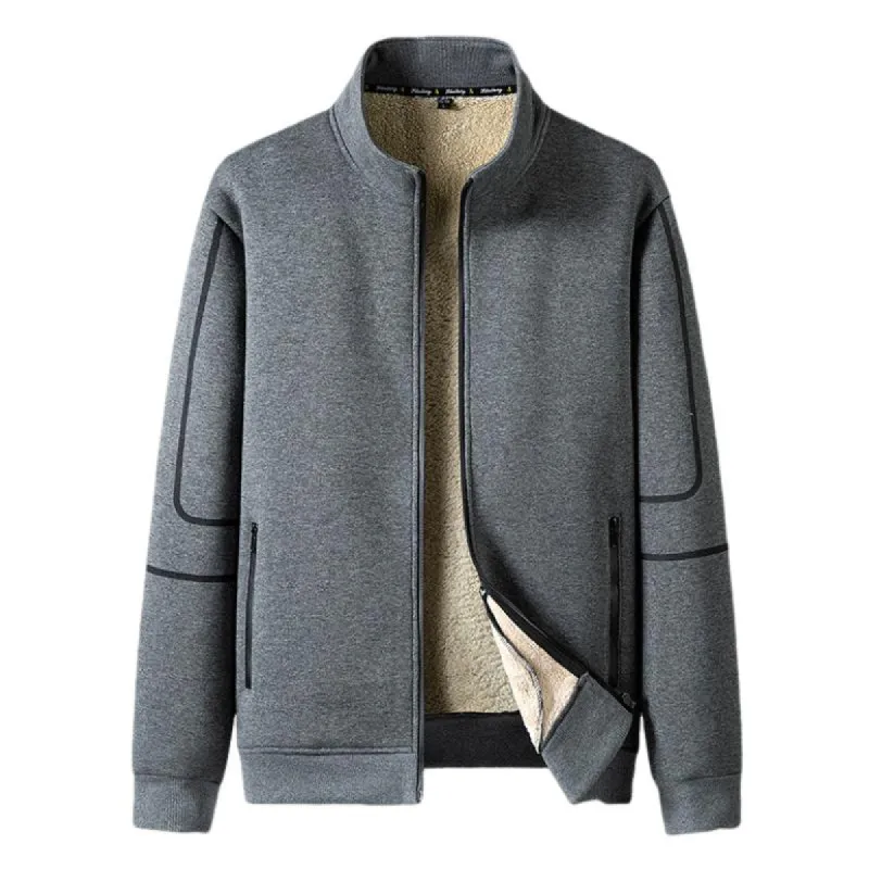 Men's Classic Stand Collar Sherpa Jacket 04822446F sold by Manly