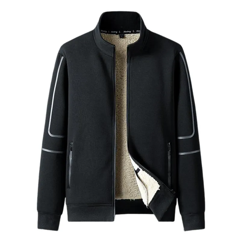 Men's Classic Stand Collar Sherpa Jacket 04822446F sold by Manly product image thumbnail 2