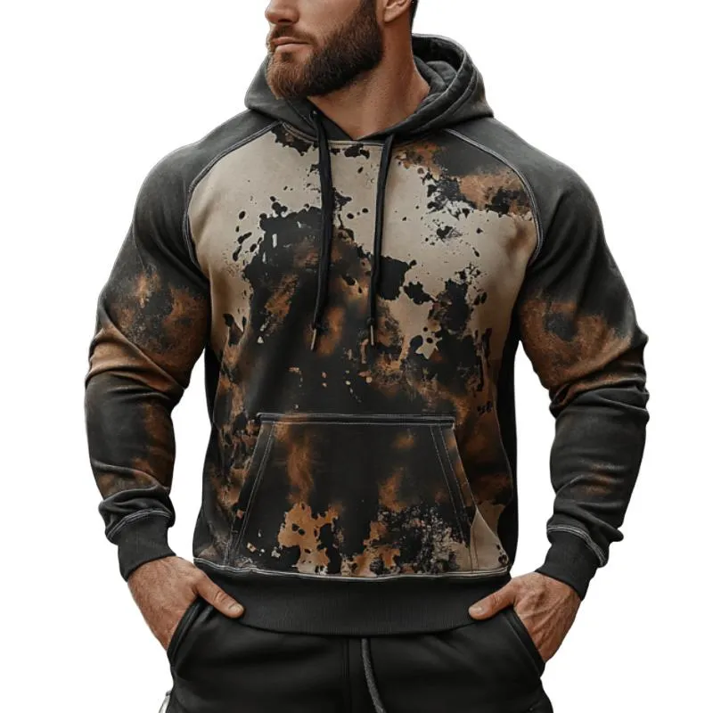 Men's Classic Casual Printed Long Sleeve Hoodie 68187152K sold by Manly