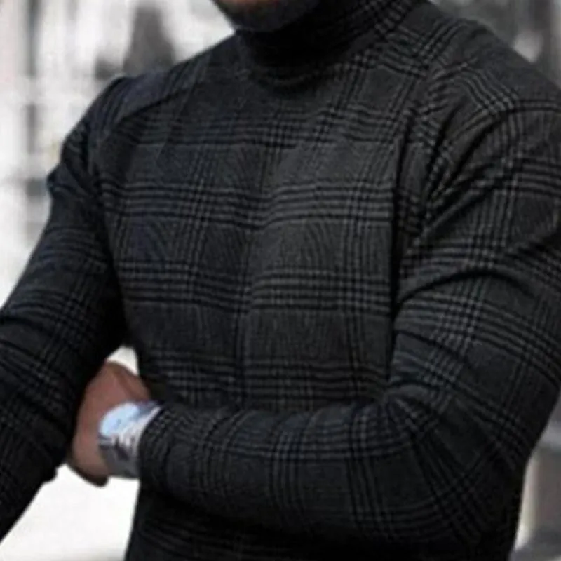 Men's Plaid Print Casual Long Sleeve T-Shirt 67160061X sold by Manly product image thumbnail 3