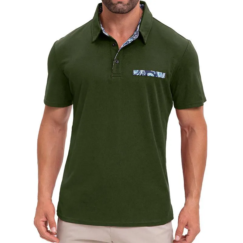 Men's Casual Lapel Short-sleeved POLO Shirt 24729681X sold by Manly product image thumbnail 2