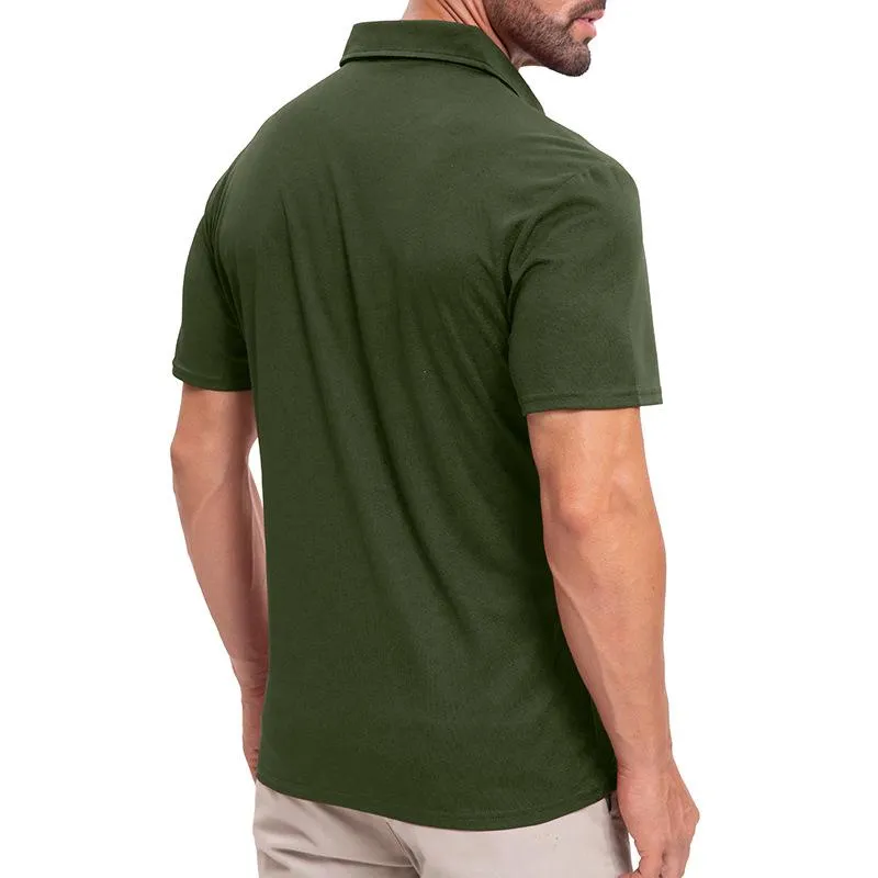 Men's Casual Lapel Short-sleeved POLO Shirt 24729681X sold by Manly product image thumbnail 3