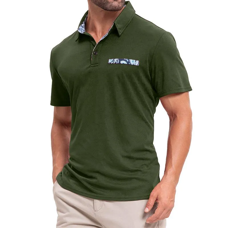 Men's Casual Lapel Short-sleeved POLO Shirt 24729681X sold by Manly