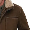 Men's Vintage Stand Collar Suede Composite Fleece Jacket 82577766F sold by Manly