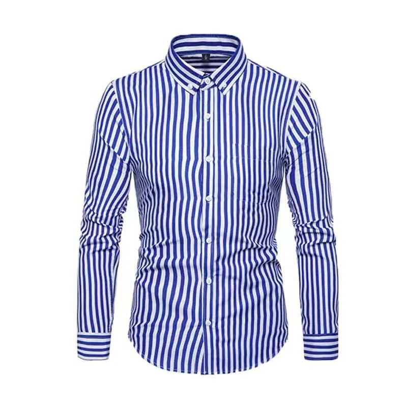 Men's Classic Casual Striped Long Sleeve Shirt 24828740K sold by Manly product image thumbnail 2