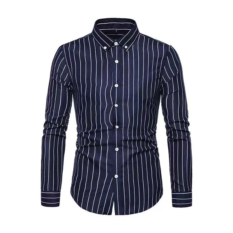 Men's Classic Casual Striped Long Sleeve Shirt 24828740K sold by Manly product image thumbnail 4