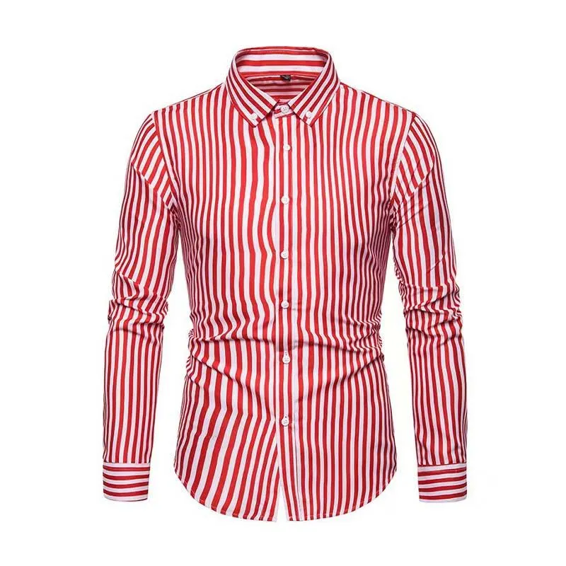 Men's Classic Casual Striped Long Sleeve Shirt 24828740K sold by Manly product image thumbnail 3