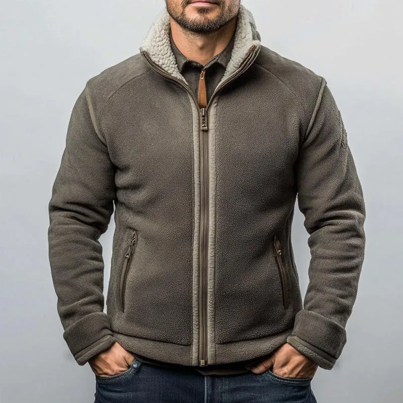 Men's Contrast Polar Fleece Zip Jacket 55796529X sold by Manly product image thumbnail 2