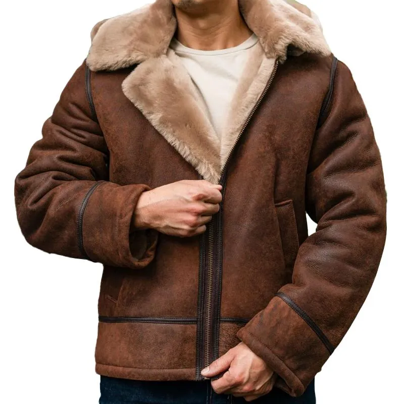 Men's Vintage Thick Zipper Jacket 61260796X sold by Manly