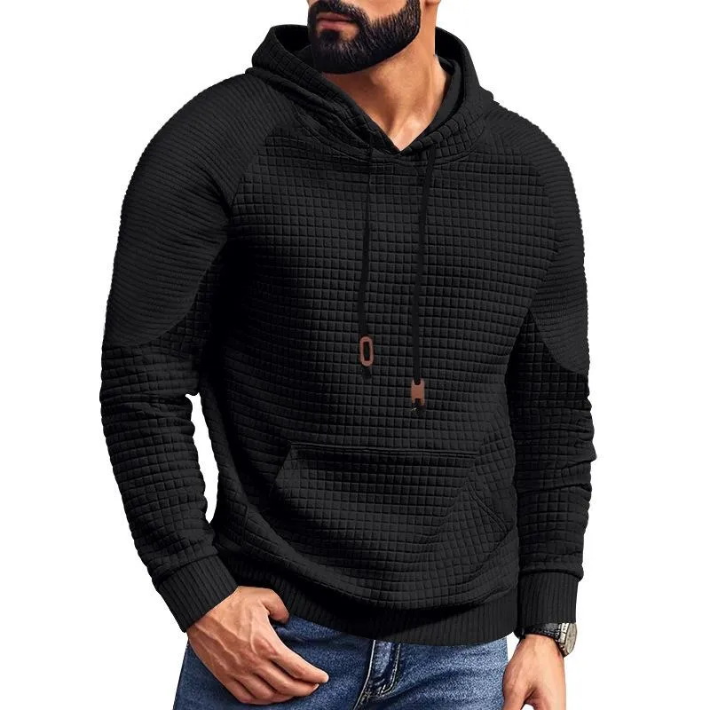Men's Casual Stitching Waffle Hoodie 13623092Y sold by Manly product image thumbnail 4