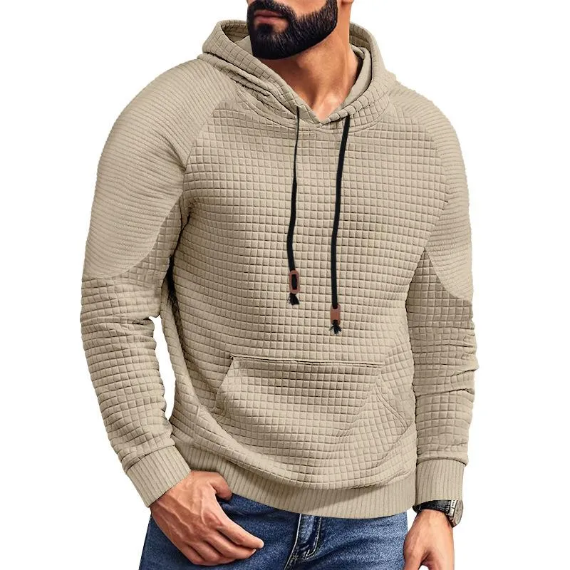 Men's Casual Stitching Waffle Hoodie 13623092Y sold by Manly product image thumbnail 2