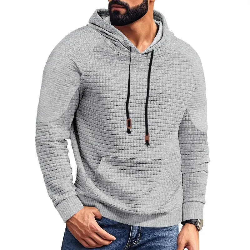 Men's Casual Stitching Waffle Hoodie 13623092Y sold by Manly product image thumbnail 5