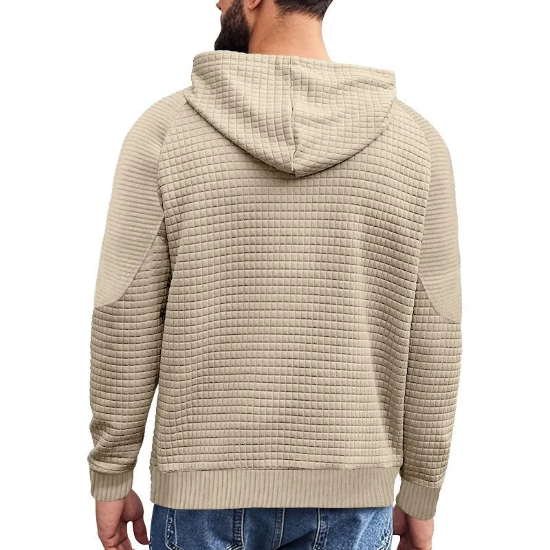 Men's Casual Stitching Waffle Hoodie 13623092Y sold by Manly product image thumbnail 3