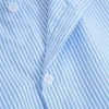 Men's Loose Striped Stand Collar Long Sleeve Shirt 13666890Y sold by Manly