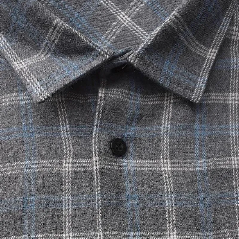 Men's Retro Casual Plaid Lapel Long Sleeve Shirt 10054564TO sold by Manly product image thumbnail 4