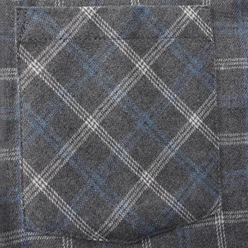 Men's Retro Casual Plaid Lapel Long Sleeve Shirt 10054564TO sold by Manly product image thumbnail 5