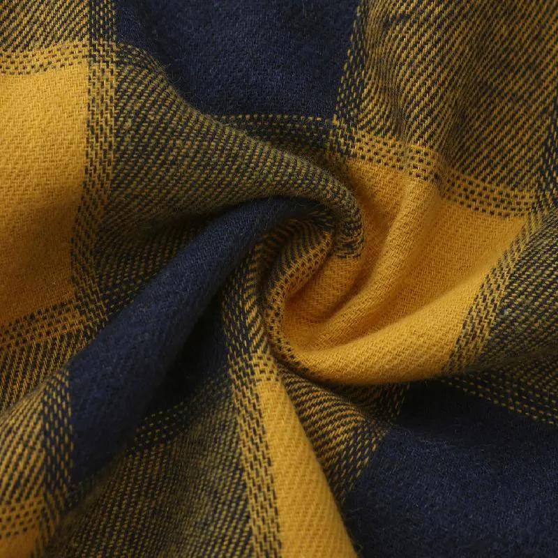 Men's Retro Casual Plaid Lapel Long Sleeve Shirt 71013471TO sold by Manly product image thumbnail 2