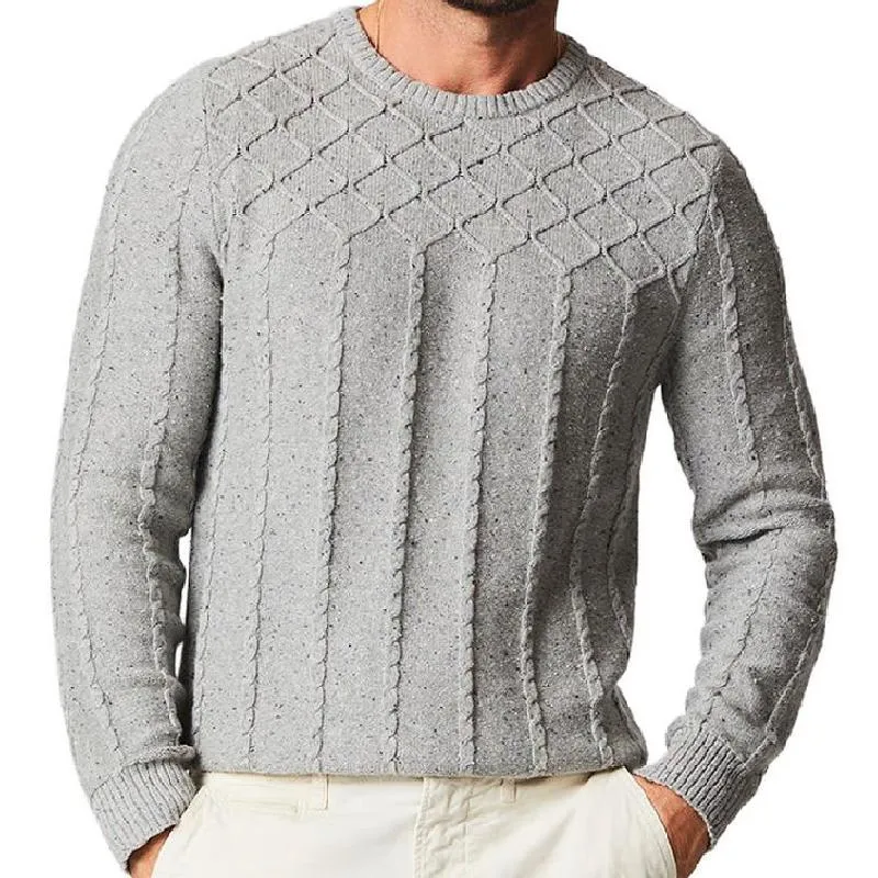 Men's Classic Crew Neck Knit Cable Sweater 33750828F sold by Manly product image thumbnail 2