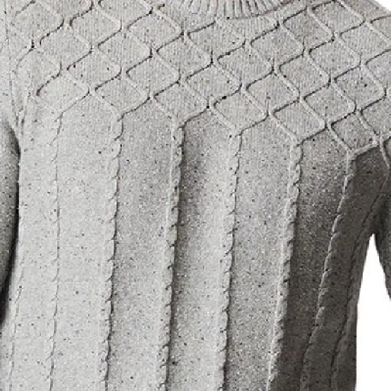 Men's Classic Crew Neck Knit Cable Sweater 33750828F sold by Manly product image thumbnail 3