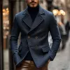 Men's Vintage Wool Blend Notch Lapel Double Breasted Slim Blazer 78712418M sold by Manly