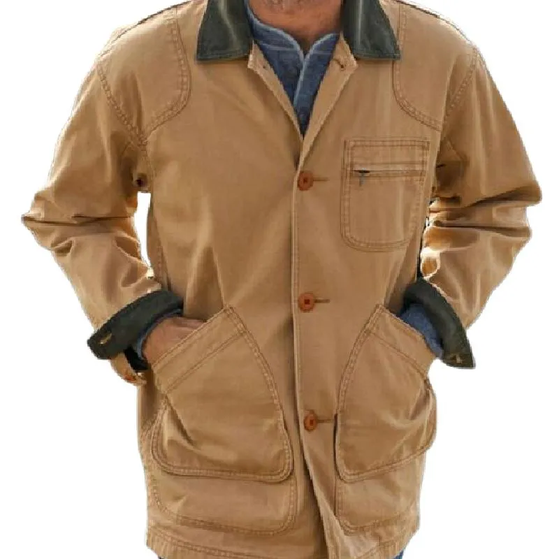 Men's Vintage Classic Canvas Lapel Jacket 35735258F sold by Manly product image thumbnail 3